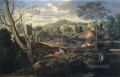 Paisaje ideal pintor clásico Nicolas Poussin